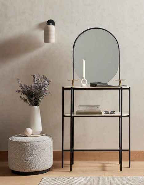Selma Round Ottoman