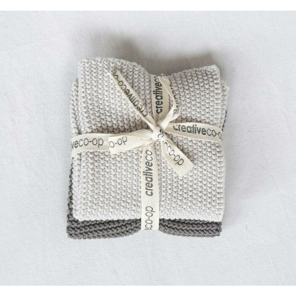 Knit Dish Cloths Set