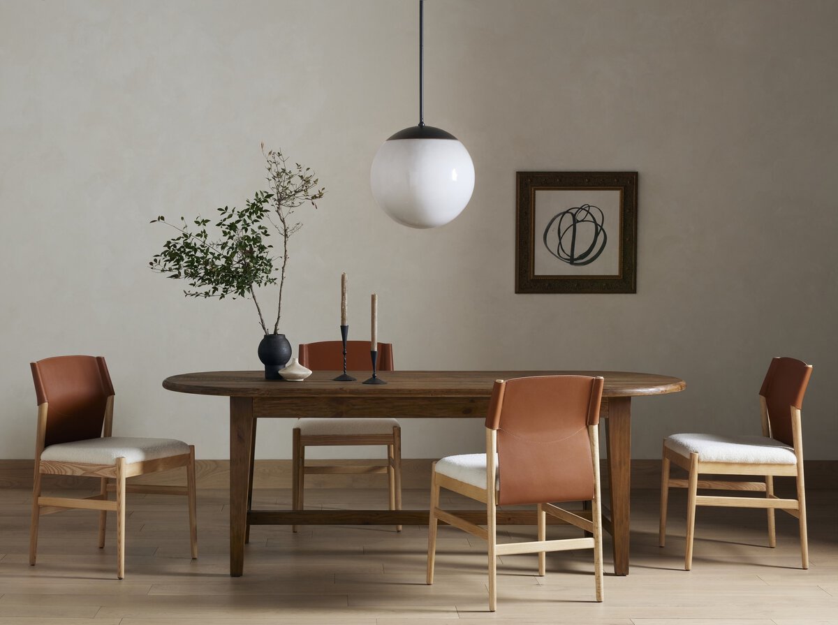 Alfred dining table, Brown