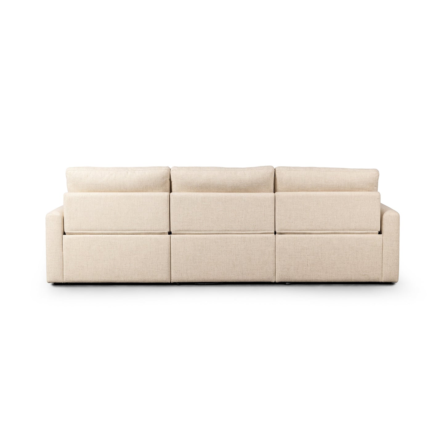 Tony Power Recliner Sectional, Natural