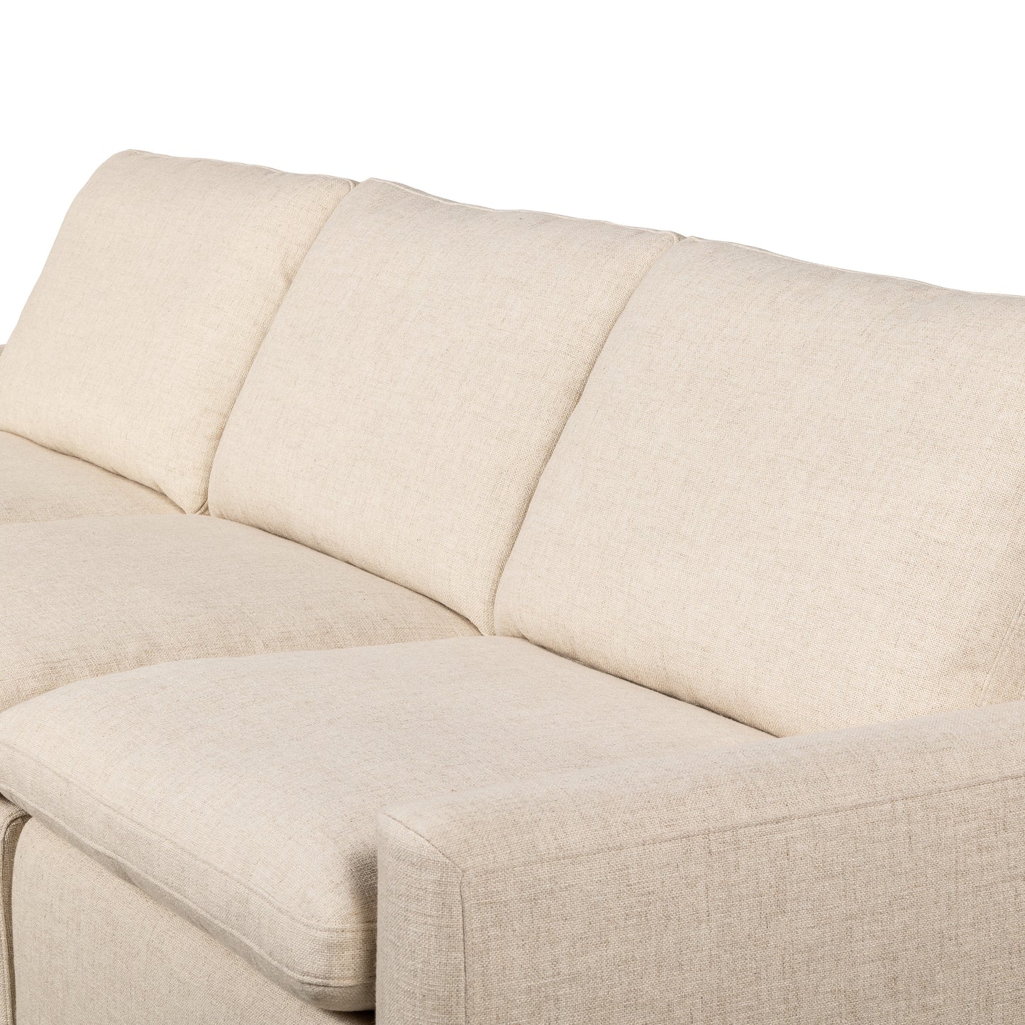 Tony Power Recliner Sectional, Natural