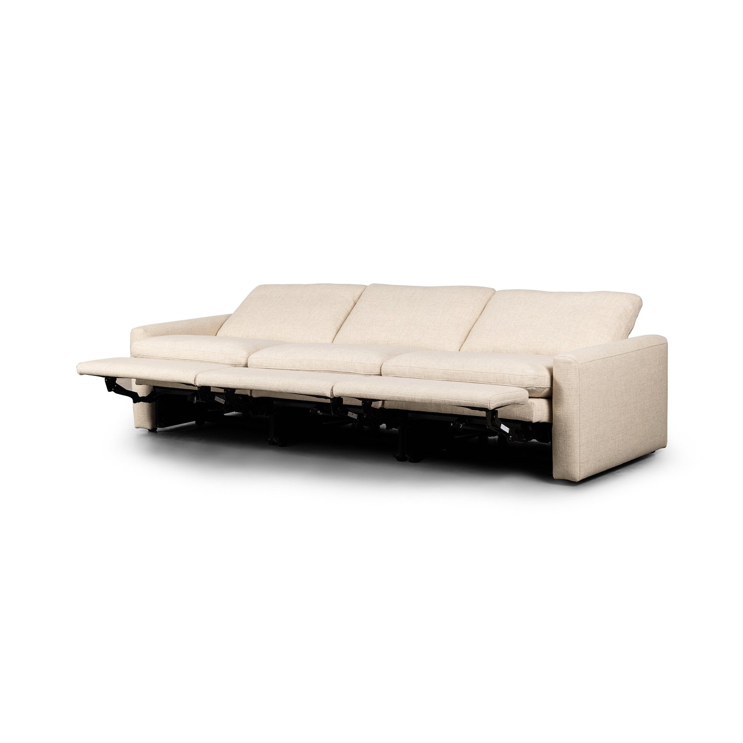 Tony Power Recliner Sectional, Natural