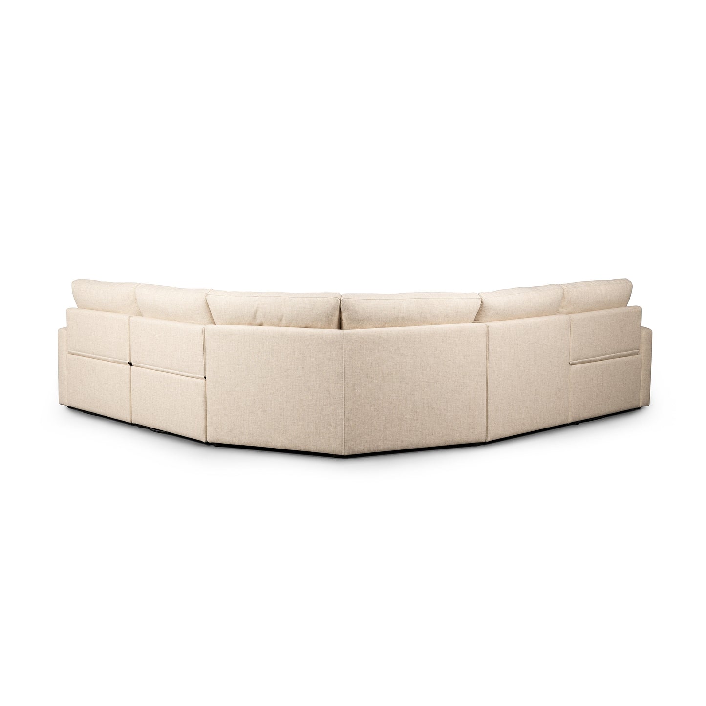 Tony Power Recliner Sectional, Natural