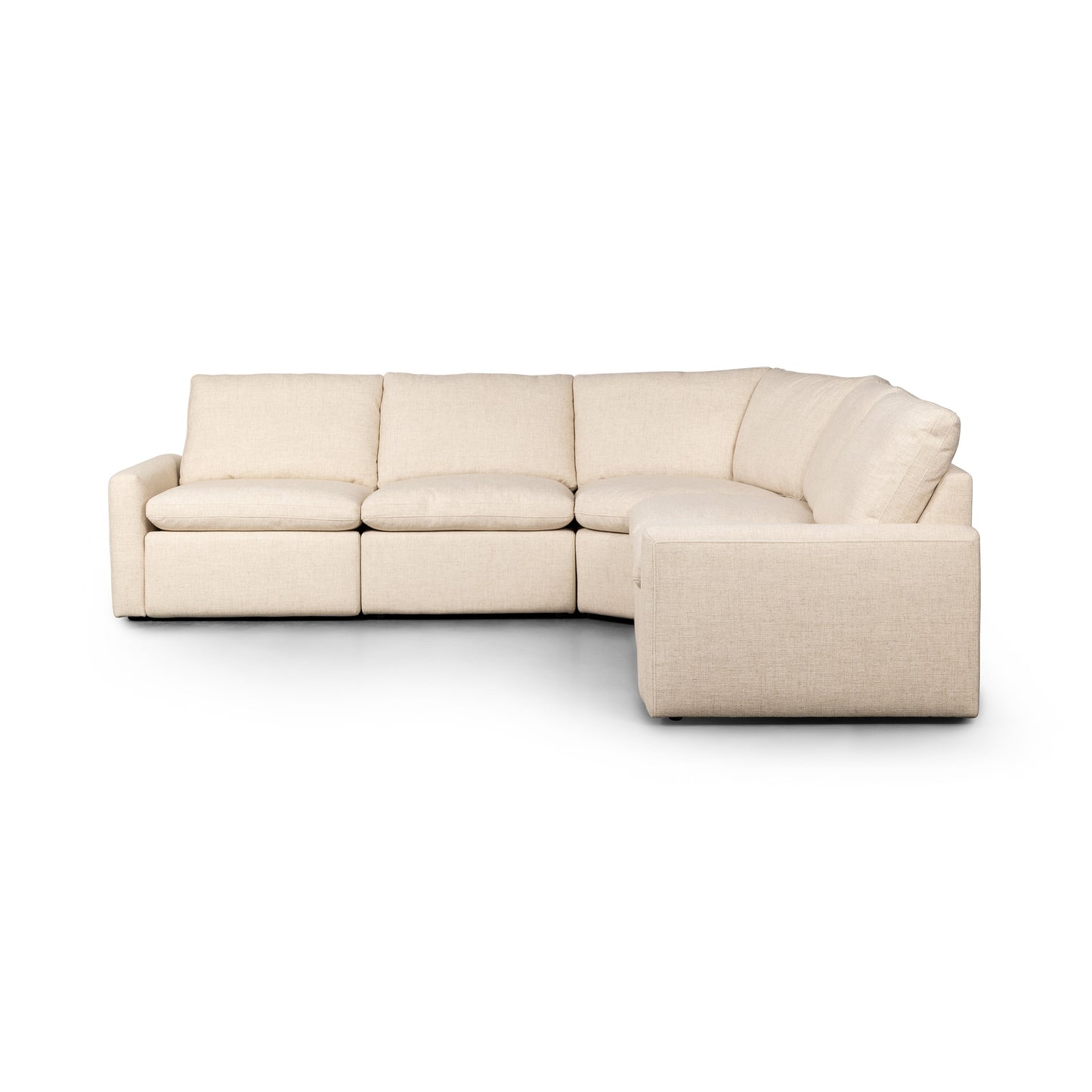 Tony Power Recliner Sectional, Natural