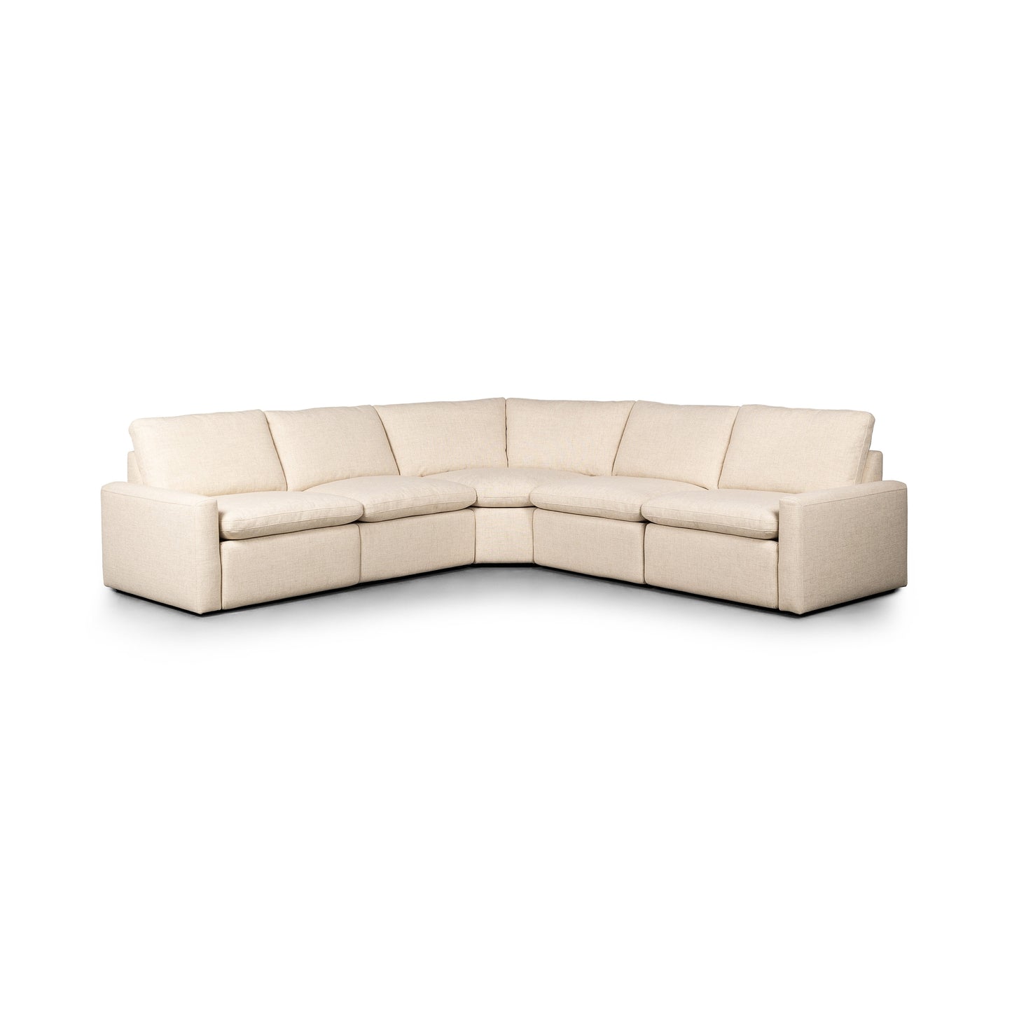 Tony Power Recliner Sectional, Natural
