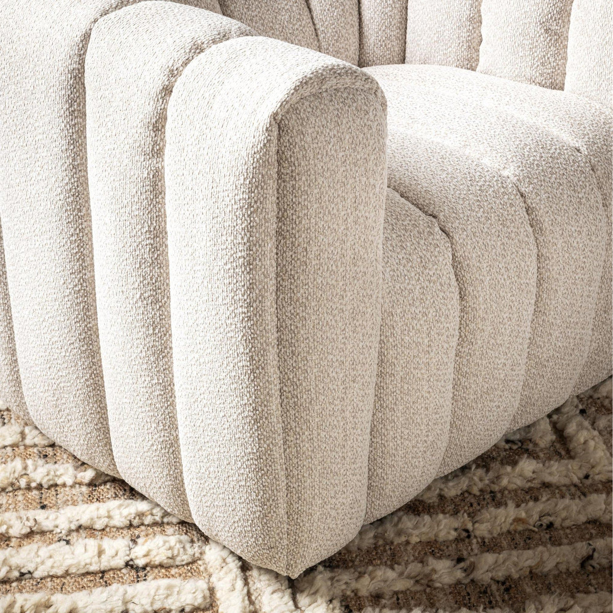 Lexa Swivel Chair, Cream