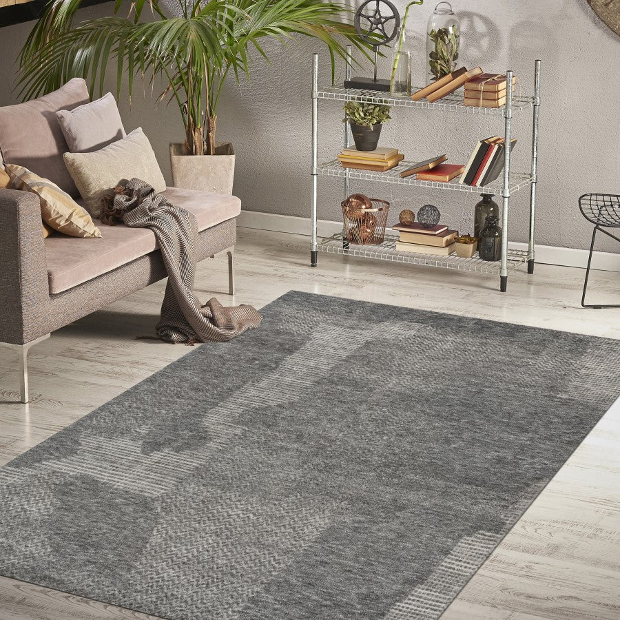 8x10 Arli 5 Rug, Dark Gray