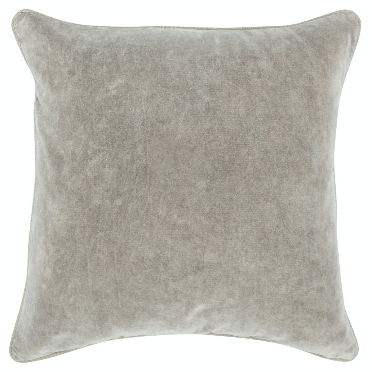 22x22 Velvet Pillow, Silver