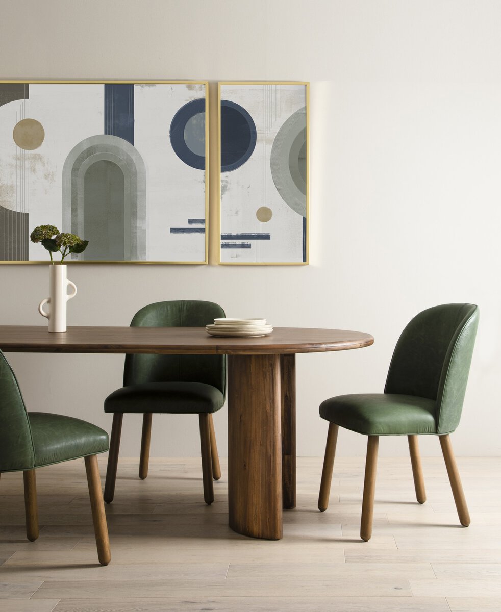 Paden 94" Dining Table, Brown