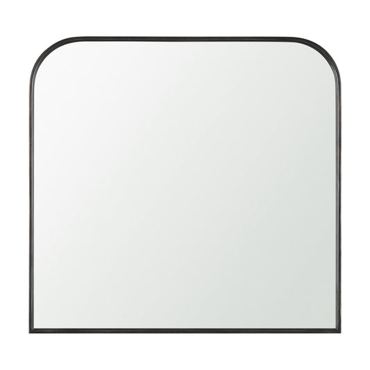 Timon Metal Arched Mirror, Black