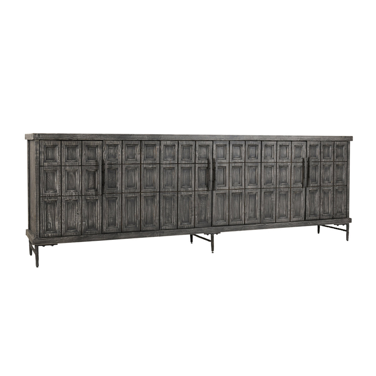 Willmark 6 Door Cabinet Timeworn Black