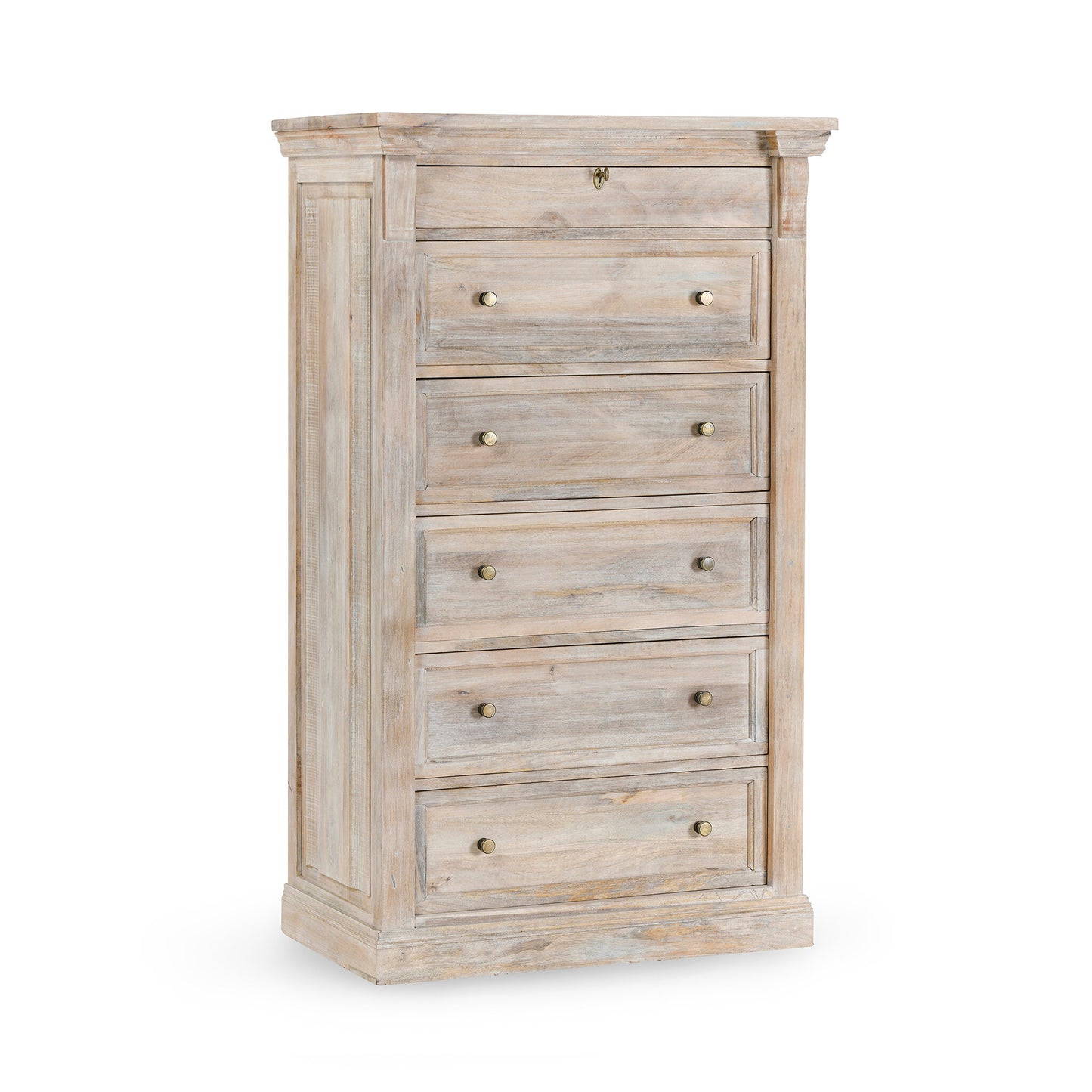 Aldwin 6 Drawer Chest Cream Wash