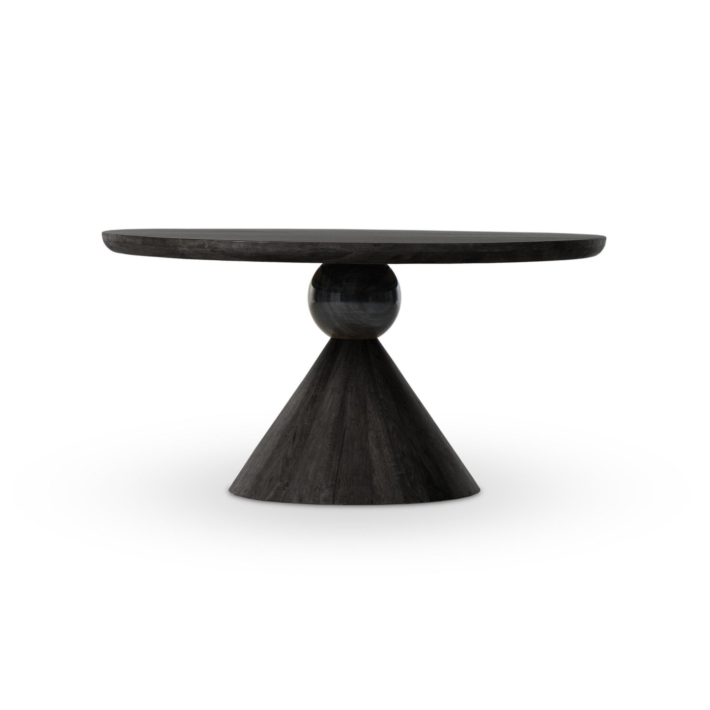Baelric Dining Table - Worn Black Parawood
