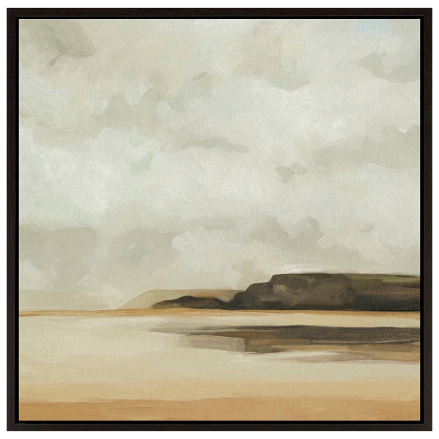Wattwanderung I 48" x 48" Matte Black (P83332)