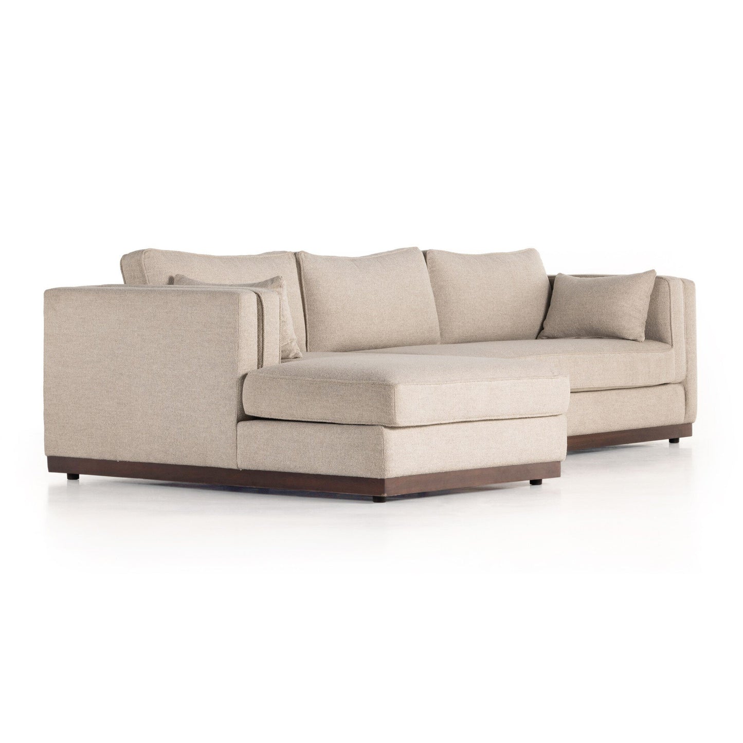 Leofric 2-Piece Sectional W/ Chaise - Nova Taupe