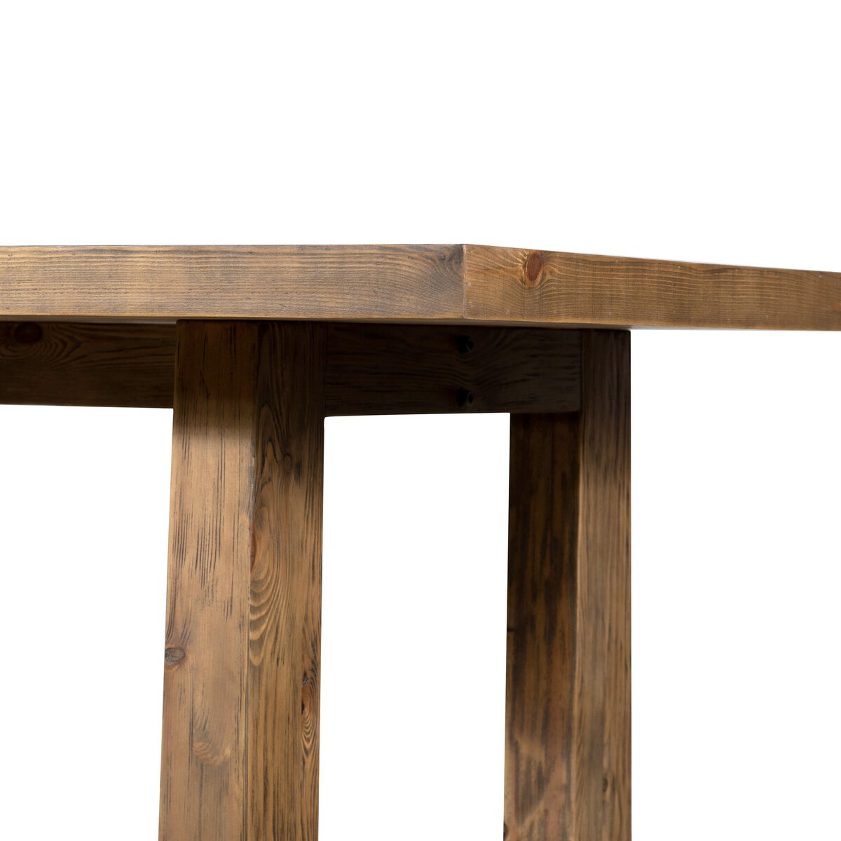 Otto 110" Dining Table, Waxed Pine