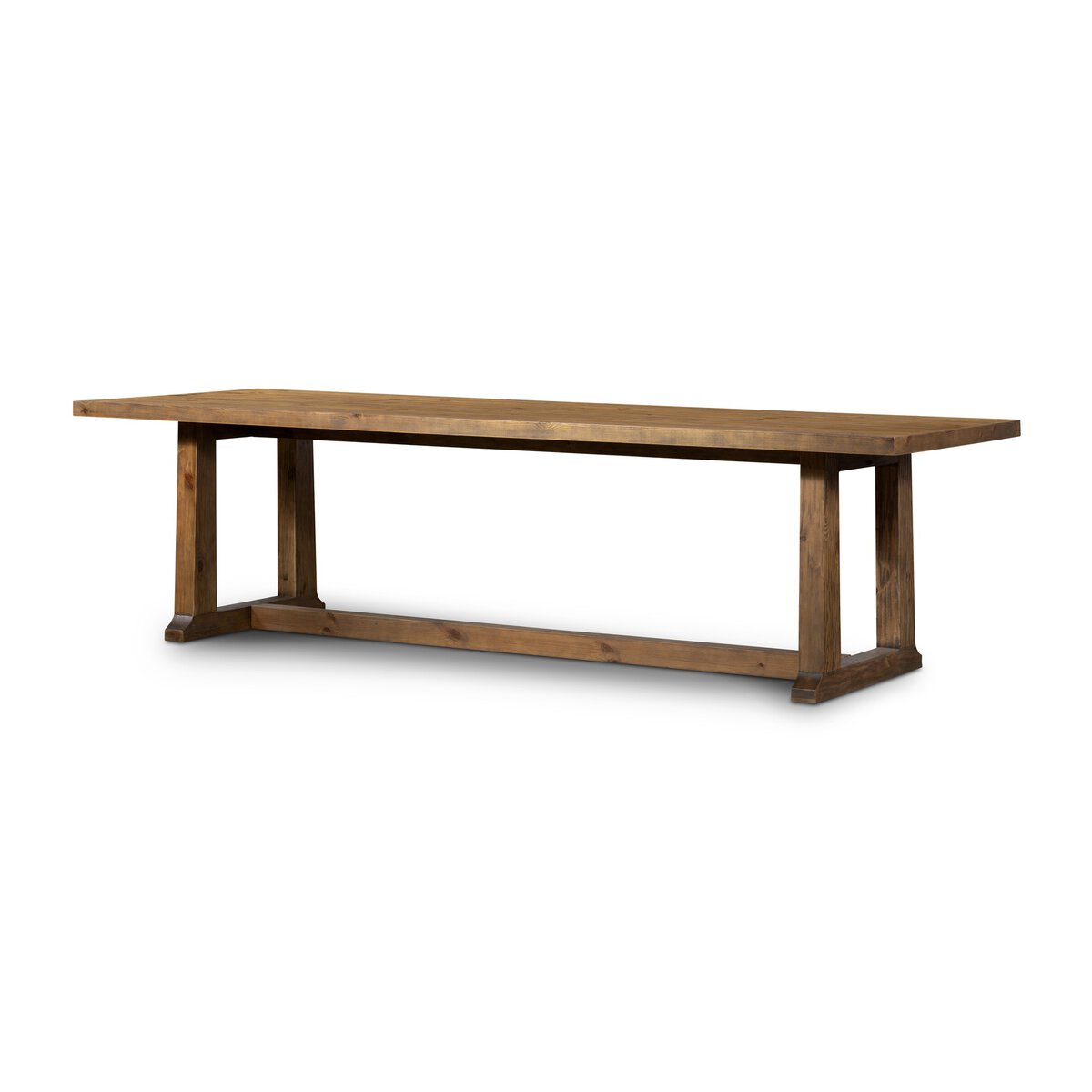 Otto 110" Dining Table, Waxed Pine