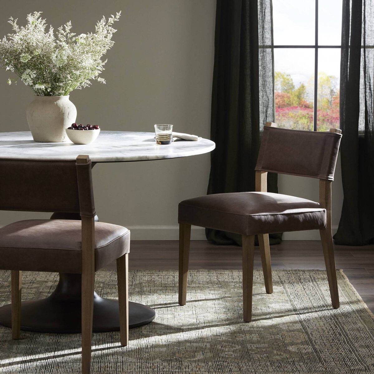 Ferr Dining Chair, Palermo Cigar