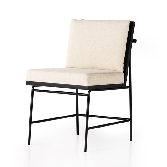 Cret Dining Chair, Black/Flax Performance