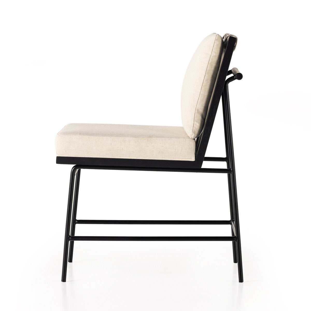 Cret Dining Chair, Black/Flax Performance