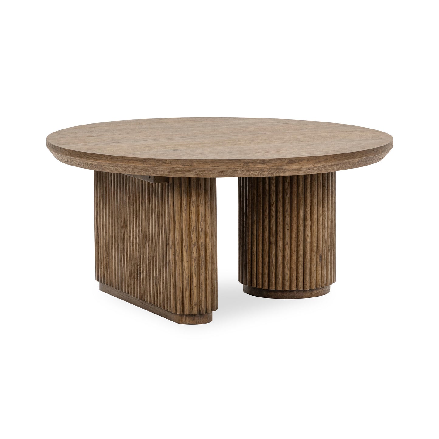 Vander 38" Round Coffee Table Tawny Brown