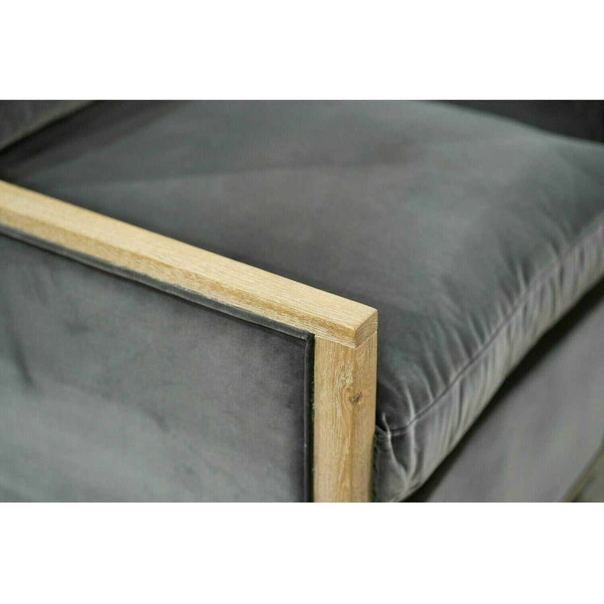 French Arm Swivel, Gray Velvet