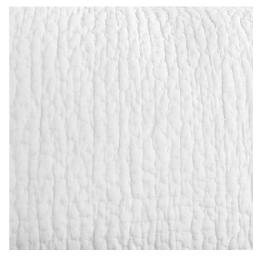 Dani King Quilt, White
