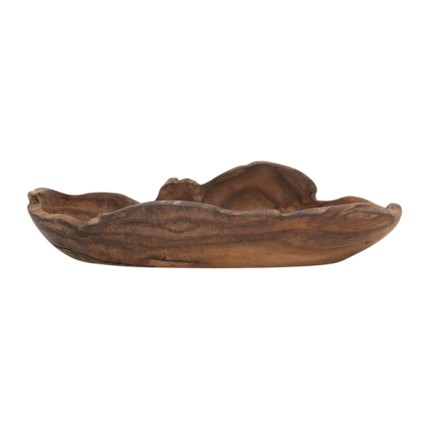 19" Teak Wood Bowl