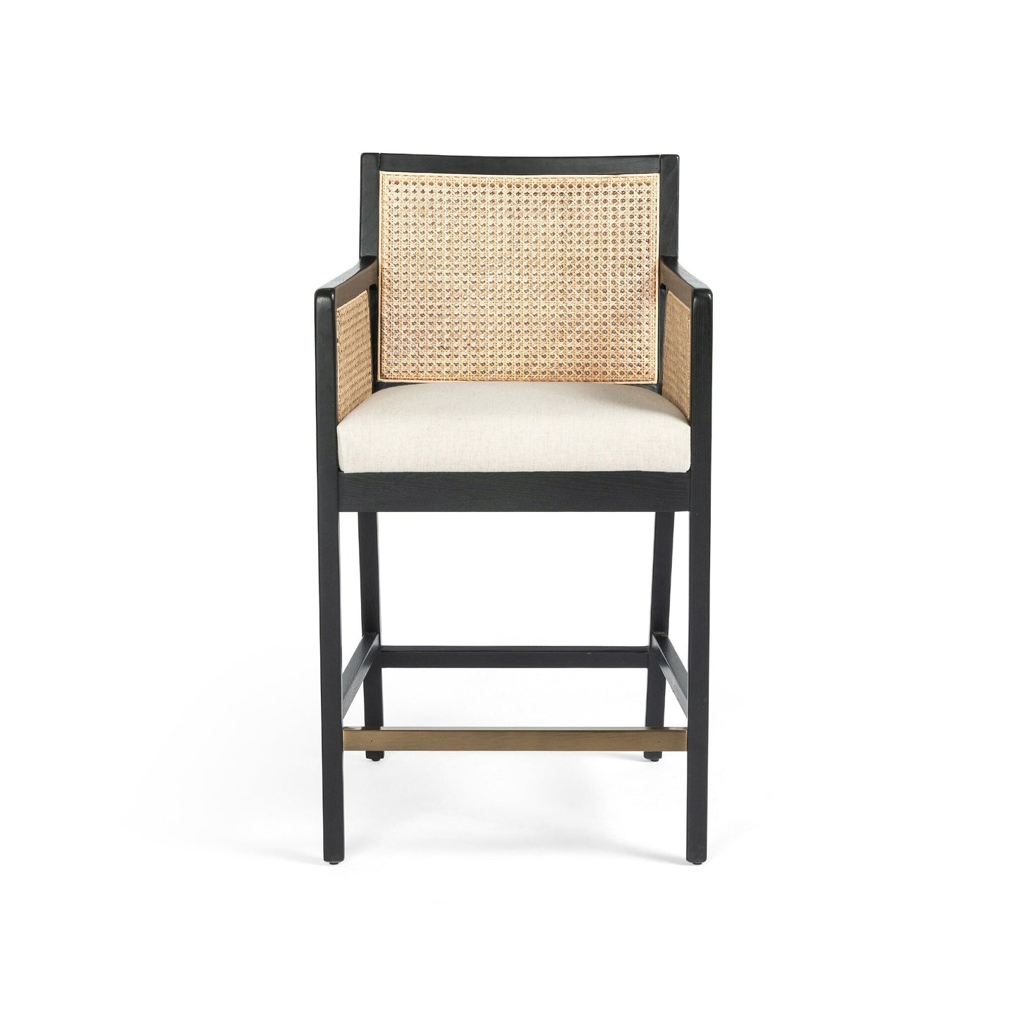 Aldwin Cane Bar + Counter Stool - Savile Flax