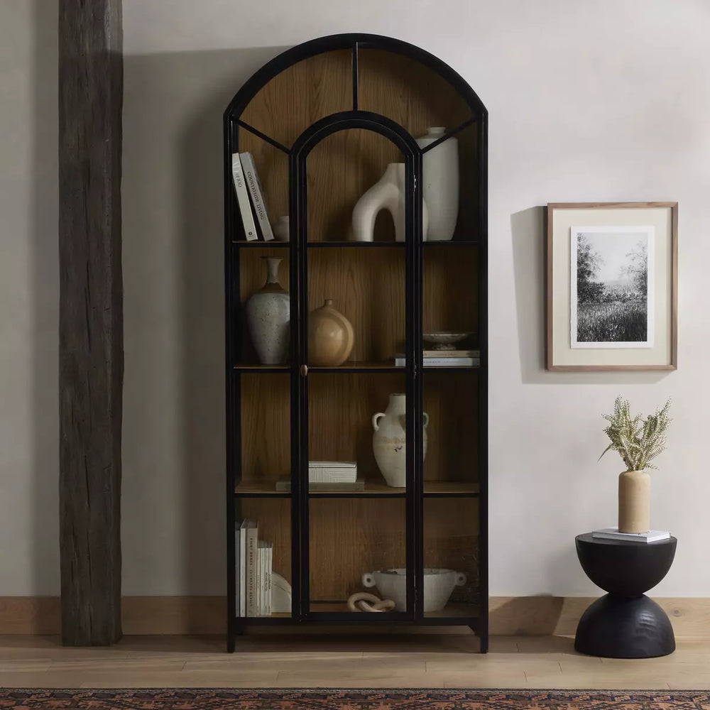 
                  
                    Bryan Metal Cabinet, Black Oak
                  
                