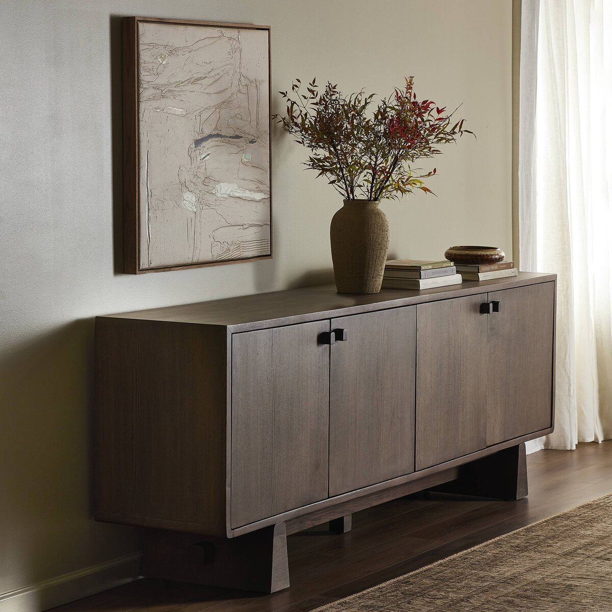 Malmo Sideboard, Aged Natural Oak