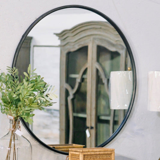 47" Pipe Mirror, Black