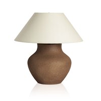 Percival Table Lamp - Textured Dark Sand Porcelain
