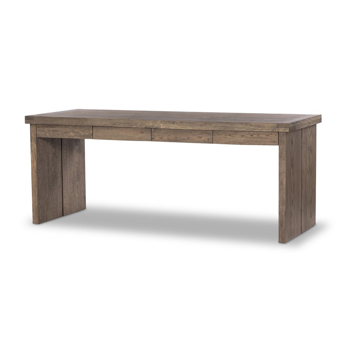 Wulfstan Desk - Worn Black Oak