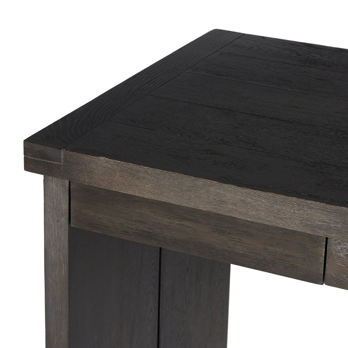 Wulfstan Desk - Worn Black Oak