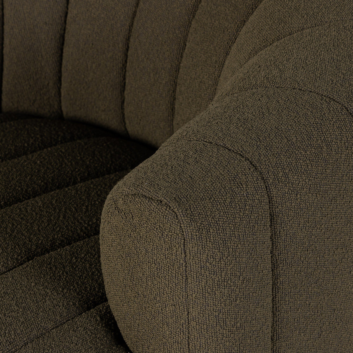 Elliana Swivel Chair, Performance Olive