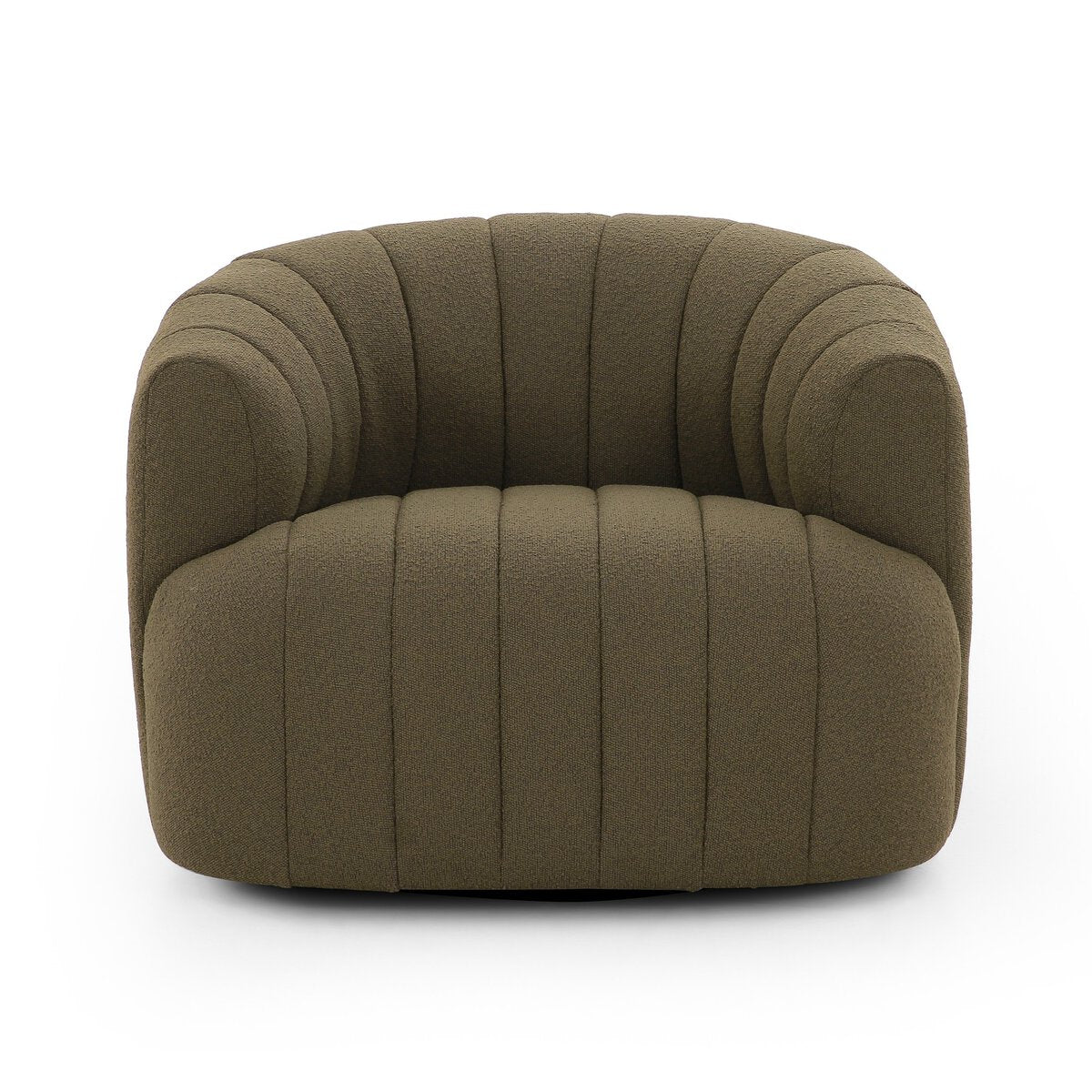 Elliana Swivel Chair, Performance Olive