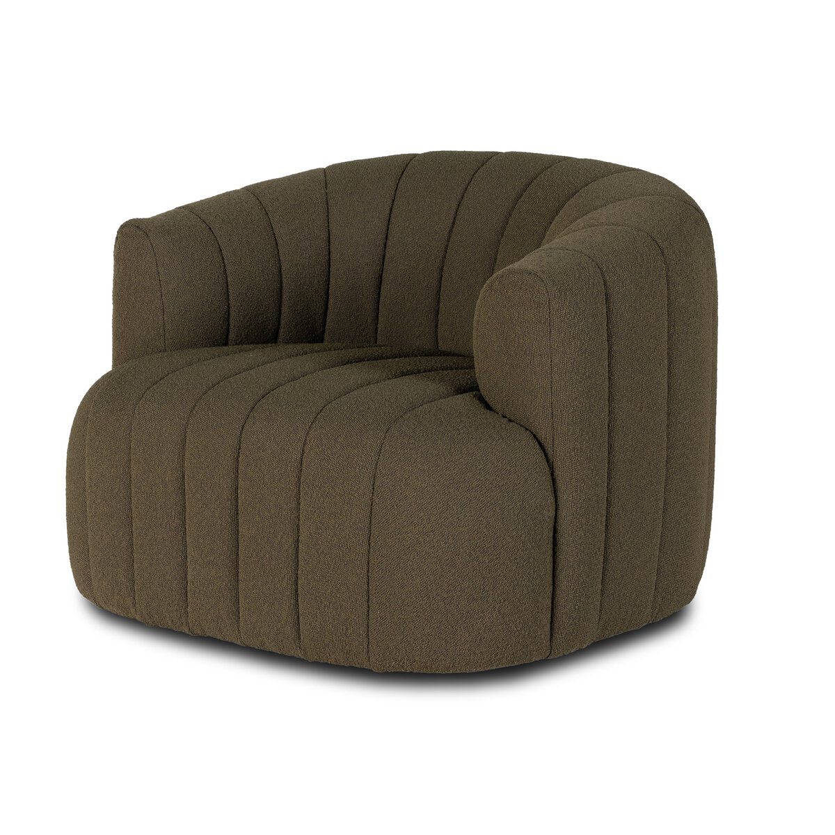 Elliana Swivel Chair, Performance Olive
