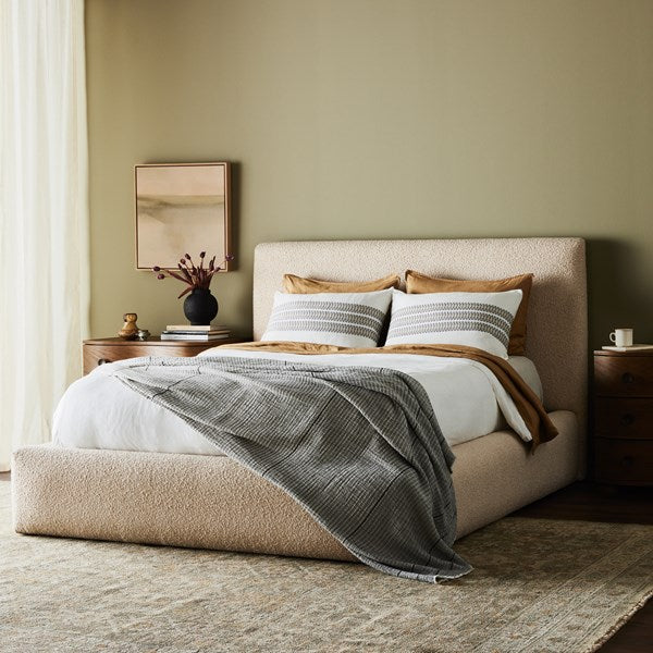 Quinton Bed, Cream