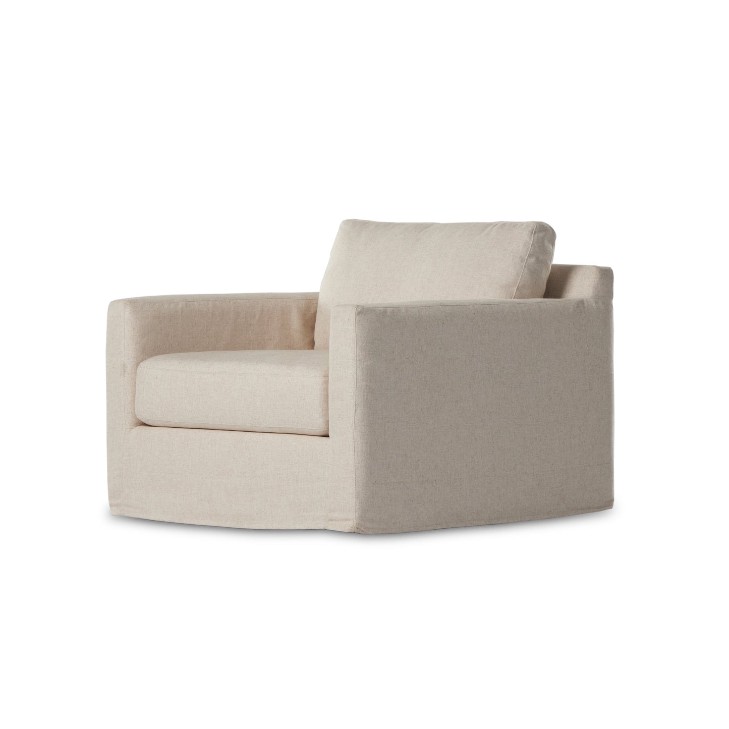 Homer Slipcover Swivel Chair