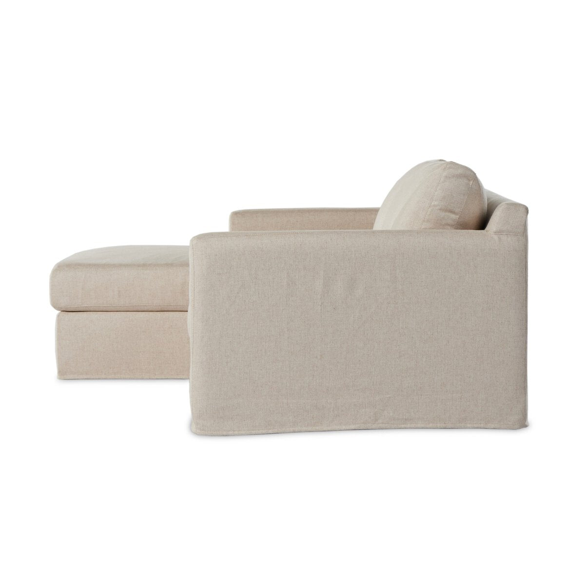 Hampton 113" Left Sectional, Performance Cream