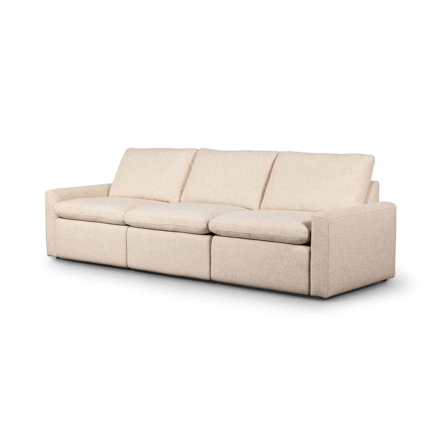 Tony Power Recliner Sectional, Natural