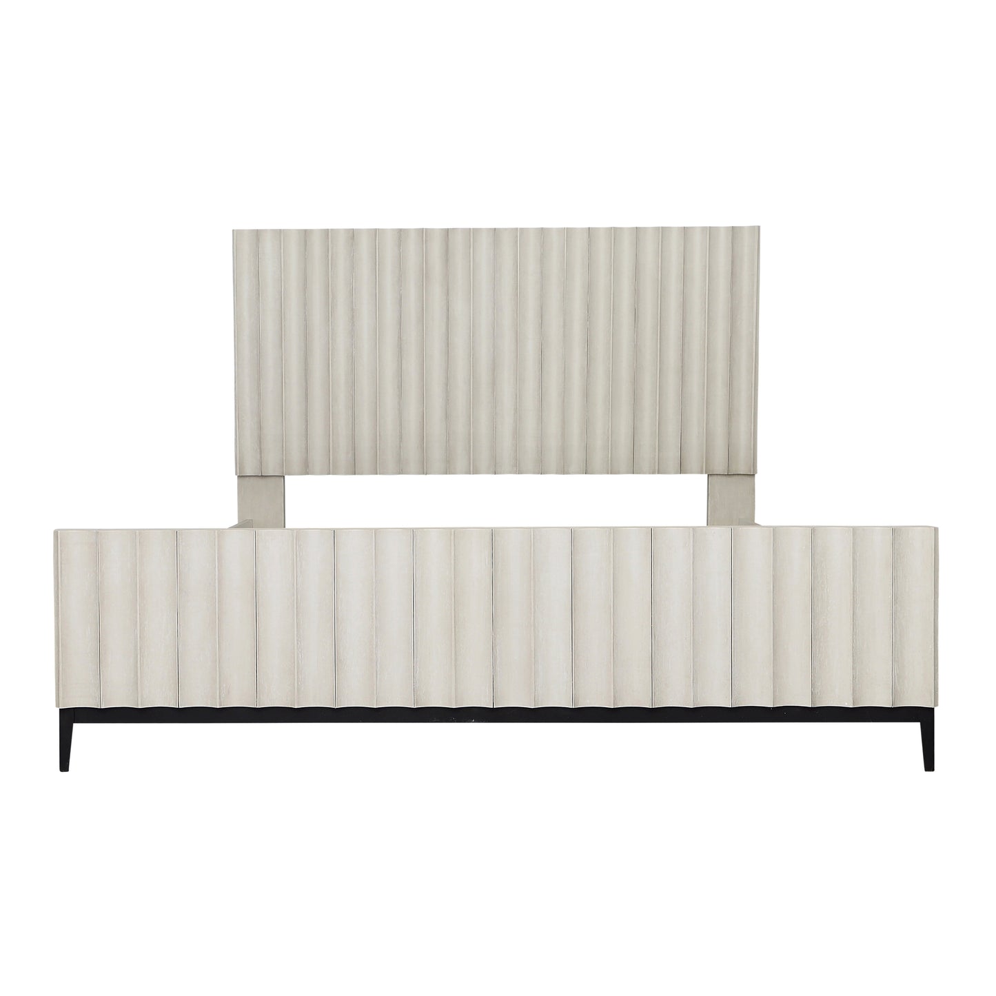 Silvia Bed East King Light Grey