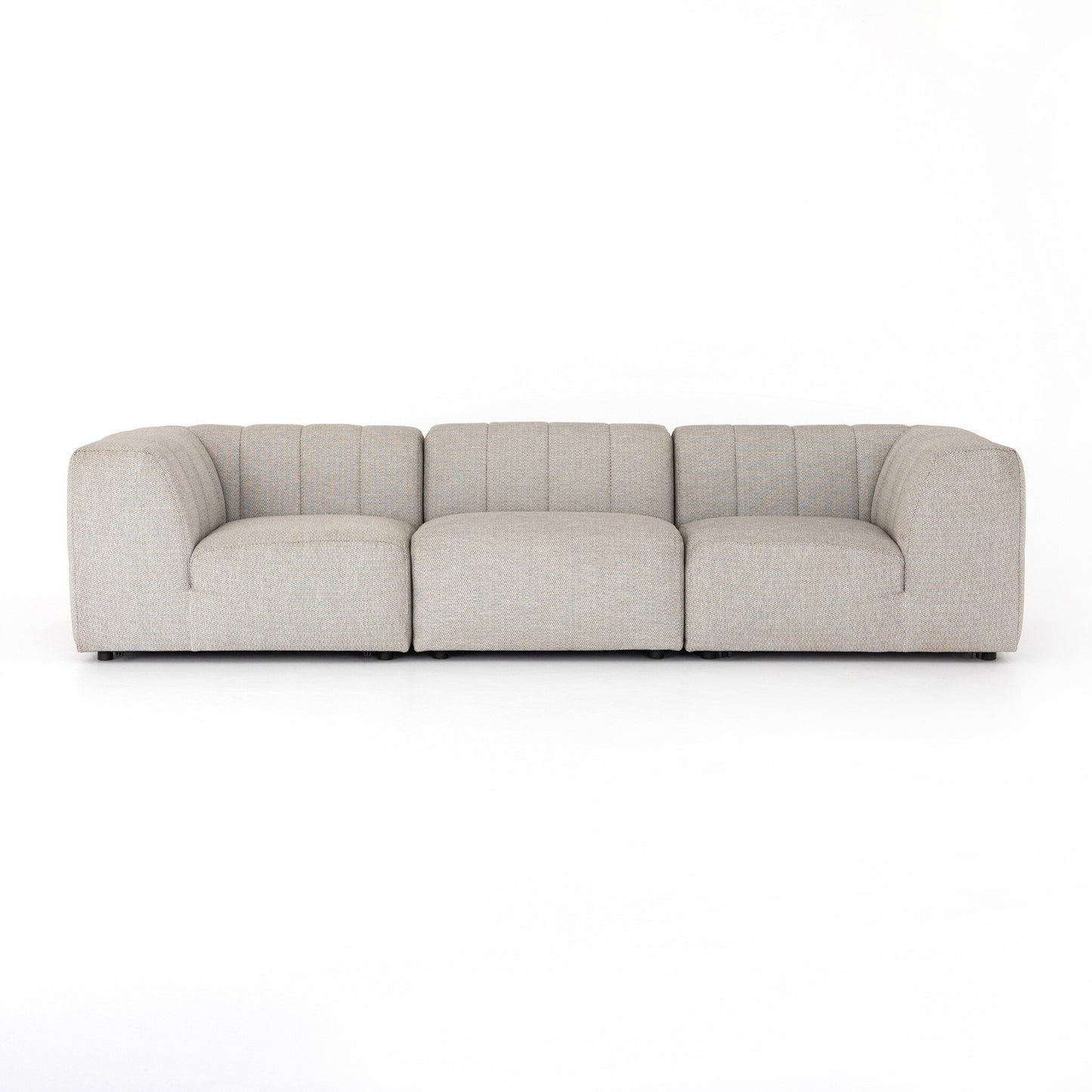 Gareth Outdoor 3-Piece Sectional Sofa - Faye Ash