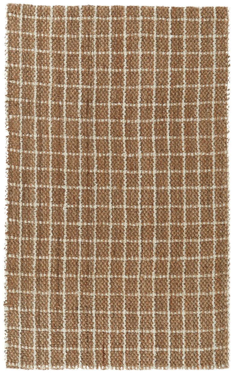 Windowpane Chenille Natural/Ivory
