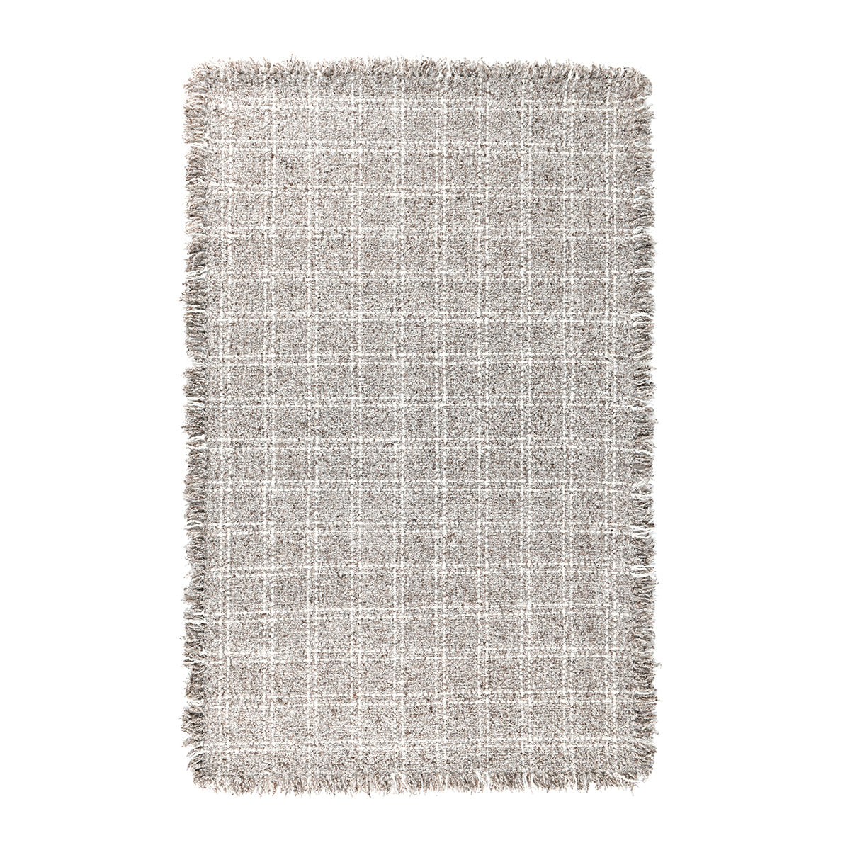 Beatrice Checkered Rug, Ivory