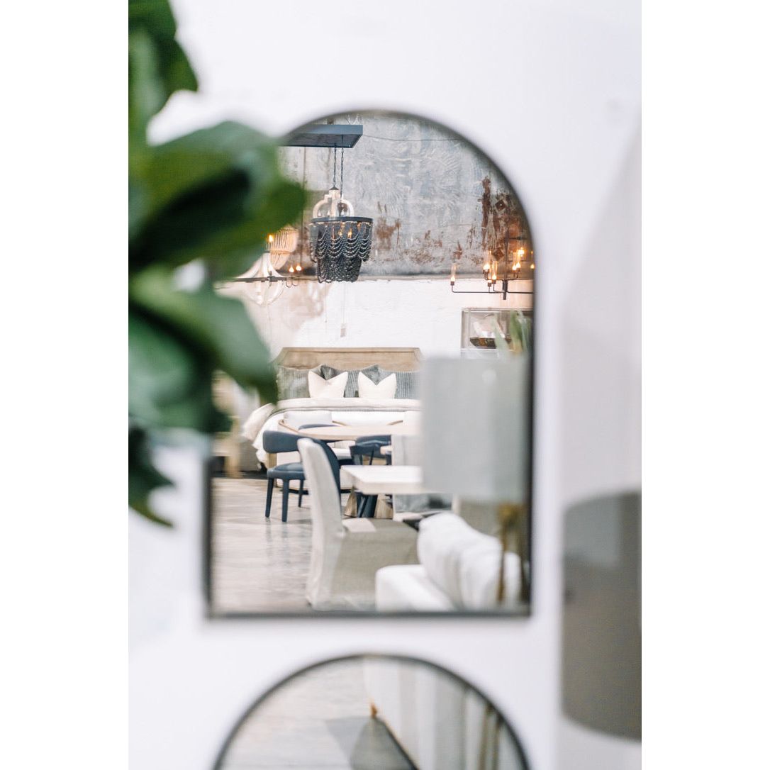 Mirror w/Metal Trim
