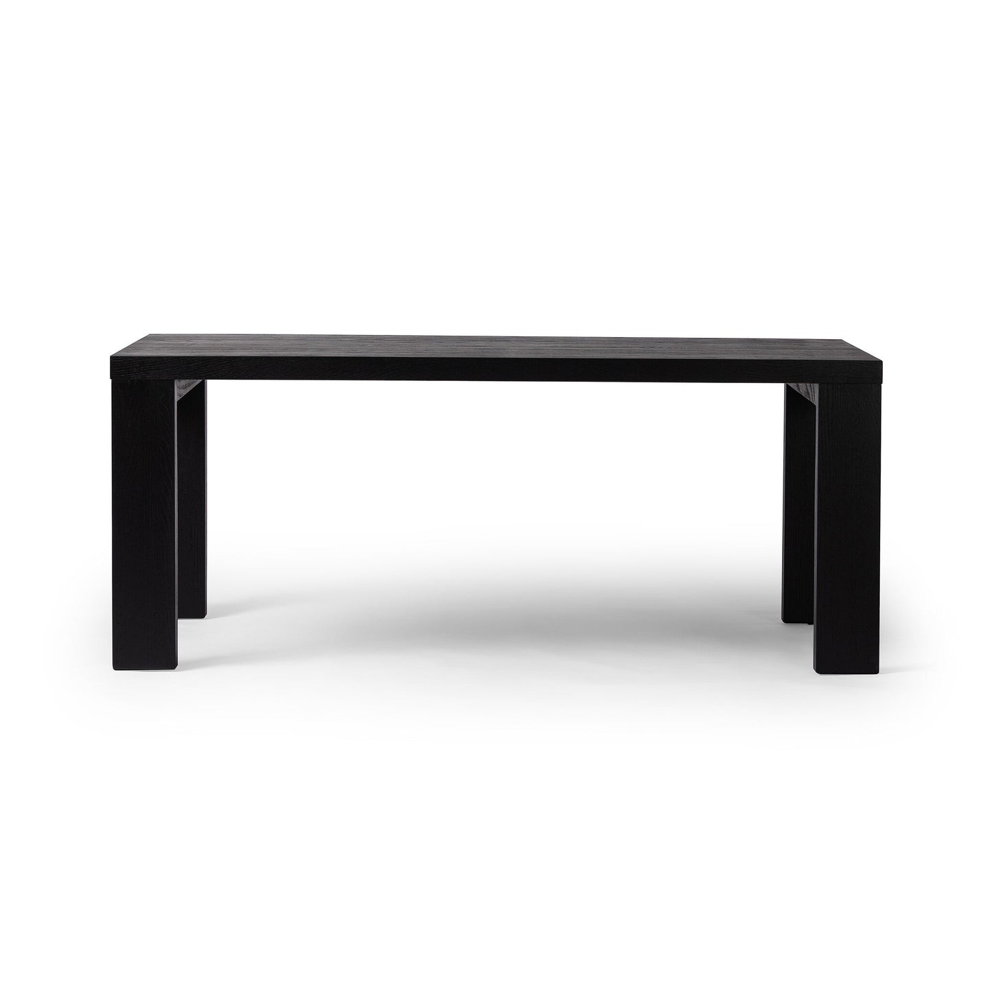 Merlin Dining Table - Drifted Matte Black Veneer