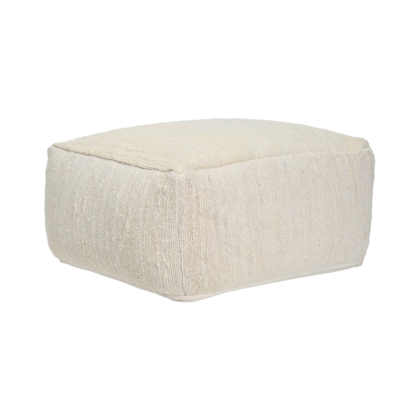 Halter Ivory Pouf 24x24x12