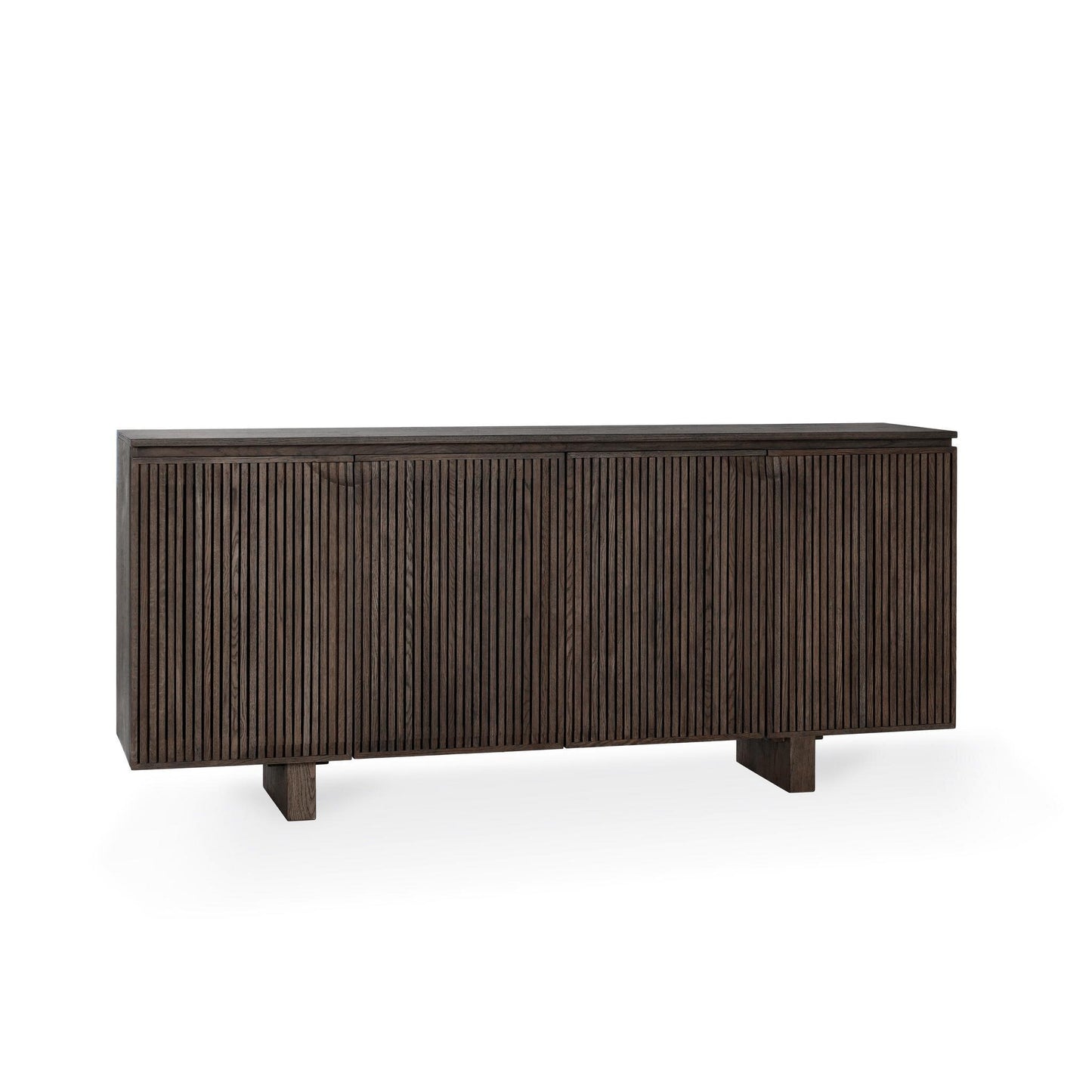 Rowan 4 Door Cabinet Toasted Brown